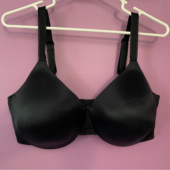 Bali Black Full Coverage Bra with Adjustable Straps - Picture 1 of 2